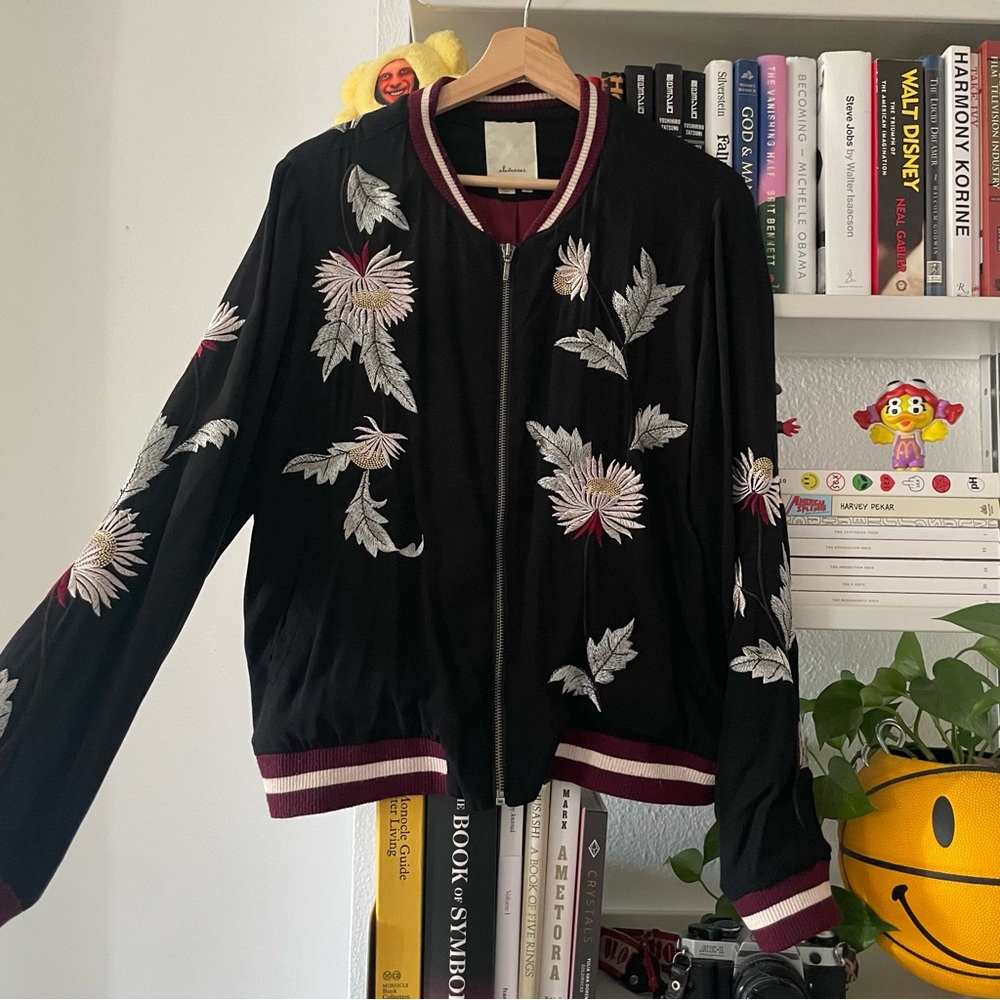 Anthropologie varsity jacket